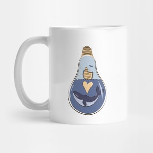 Cute cartoon killer whale illustration Mug